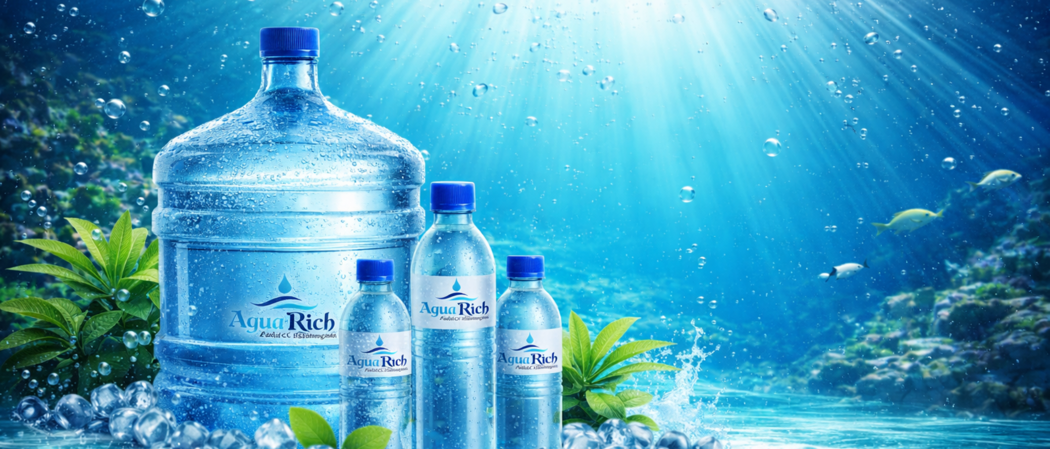 Banner Agua Rich - Agua purificada de alta calidad para hogares y empresas